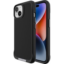 Bix iPhone 14 Plus / 15 Plus Vortex Magsafe Kılıf Stand Özellikli 3x Korumalı Mikro Fiber Iç Yüzey Siyah