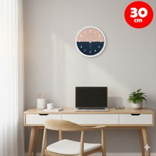 Valdemar Revello 30 cm Modern Soyut Tasarım Duvar Saati - Renkli Salon Mutfak Genç Odası Dekoratif Saat