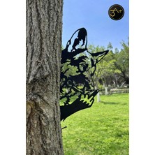 3art Metal Dekorasyon Metal Bahçe Dekoru – Duvar & Ağaç Süsü - Dış Mekân Bahçe Aksesuarı