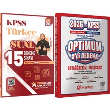 Yediiklim Yayınları 2026 Kpss Atölye Serisi Türkçe Sual Çözümlü 15 Deneme Sınavı - Optimum 5 Deneme