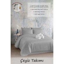 Moon Secret %100 Saten Premium Nevresim ve Havlu Seti 12 Farklı Renk Seçeneği 4 Parça Set 1