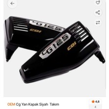 Topuz Motor Cg Yan Kapak Takım Siyah
