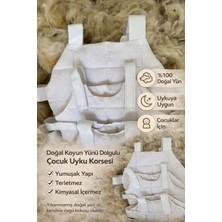 Şifa Anne Doğal Yıkanmamış Koyun Yünü Dolgulu Çocuk Korse | Uyku Korsesi – Karın & Bel Destekleyici