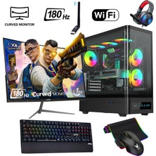 İzoly Ventus 505 x Ryzen 5 5500 16GB 512GB M.2 Nvme Rtx 3060 8gb 24" 180 Hz Oyuncu Masaüstü Bilgisayarı