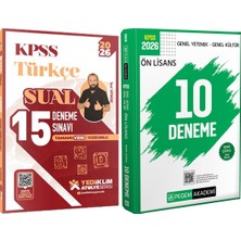 Yediiklim Yayınları 2026 Kpss Atölye Serisi Türkçe Sual Çözümlü 15 Deneme Sınavı - 2026 Kpss Ön Lisans Çözümlü 10 Deneme