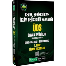 Pegem Akademi Yayıncılık 2026 ÜDS Çevre Şehircilik ve İklim Değişikliği Bakanlığı ÜDS Ünva