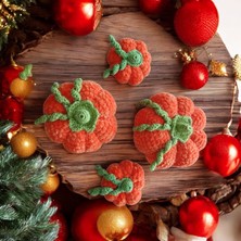 Bay 3D Dekoratif Örgü Bal Kabağı Seti 4'lü Takım