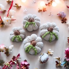 Bay 3D Dekoratif Örgü Bal Kabağı Seti 4'lü Takım