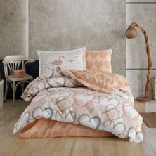 LTG Nova Tek Kişilik Poplin Nevresim Takımı Diana Kahve