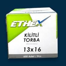 Ethex Kilitli Torba 16 cm x 13 cm 600'lü Paket
