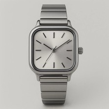 Rodium Kadın Metal Saat Gümüş Rengi Kadran