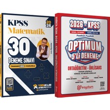 Yediiklim Yayınları 2026 Kpss Atölye Serisi Matematik 30 Deneme Sınavı - Optimum 5 Deneme