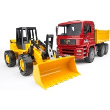 SHC4200 Man Damperli Kamyon ve Fr 130 Kepçe