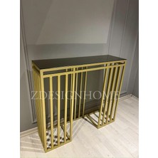 ZDESIGN HOME 90X30X100 cm Gold Dresuar (Bronz Ayna)