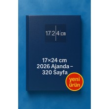 KarmaOfis Cilt Bezli Lacivert Ajanda 17×24 cm – 320 Sayfa, Günlük Planlayıcı, Ofis & Okul Kullanımı
