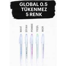 KarmaOfis 0.5 Global Tükenmez Kalem 5 Renk