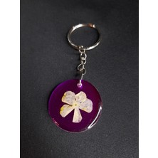 Mryart Kartopu Çiçeği Papatya Epoksi Anahtarlık