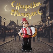 Davulcu Folyo Balonlu Hoşgeldin Ramazan Kaliğradi 2 Li Set