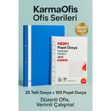 KarmaOfis Ofis Serileri – Premium Dosyalama Seti Mavi