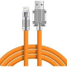 Nilavia Ally 180° Dönebilen USB To iPhone Lightning 6A Hızlı Şarj Kablosu 1 METRE-(5775 - AL002A-61C4G