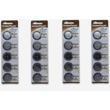 Işık Tv Golden Power CR2032 Lityum Düğme Pil, 3 Volt, 5'li Kart