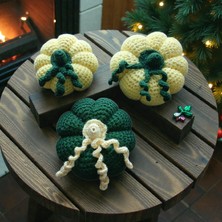 Bay 3D Dekoratif Örgü Bal Kabağı Seti 3'lü Takım