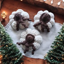 Bay 3D Dekoratif Örgü Bal Kabağı Seti 3'lü Takım