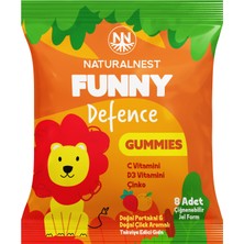 Naturalnest Funny Defence Gummies 8 Çiğnenebilir Jel Form