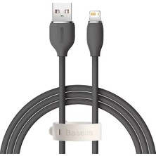Nilavia Baseus Jelly Liquid USB To iPhone Lightning 2.4A Hızlı Şarj Kablosu 1.2M-(5775) - AL002A-61CGY2