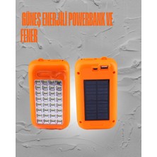 Beta Moda Hub Güneş Enerjili LED Powerbank Işıldak – 10000 Mah Su Geçirmez 32 LED Taşınabilir Tasarım