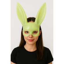 SHC4200 Karanlıkta Yanan Glow Floresan Tavşan Maskesi 32X22 cm