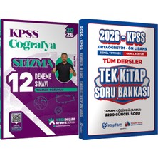 Yediiklim Yayınları 2026 Kpss Atölye Serisi Coğrafya Seizma 12 Deneme - Ortaöğretim Ön Lisans Tek Kitap Soru