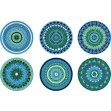 İğne Elmas Boyama Bardak Altlığı Seti – 6 Parça, Plastik  Stant Dahil, Dıy Kendin Yap