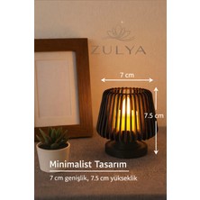 Modern Dekoratif Tealight Mumluk – Sıcak Işık Yayan Şık Tasarım | 7 × 7,5 cm