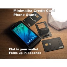 TriVox3D Kredi Kartı Şeklinde Cüzdana Koyulabilen Telefon Tutucu (Isim Yazılabilir)