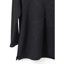 JOOQSTORE Taşlı Siyah Bluz
