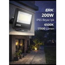 ERKLED LED Projektör 200W Beyaz Işık 6500K IP65 Su Geçirmez Dış Mekan Aydınlatma