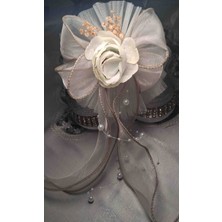 Twinroots Tüllü Fiyonklu Klipsli Saç Tokası