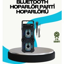 Belle Fusion Bfs LED Işıklı Kablosuz Hoparlör – Bluetooth, Fm Radyolu, Taşınabilir Şarjlı