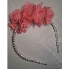 Twinroots Turuncu Çiçekli Incili Taç