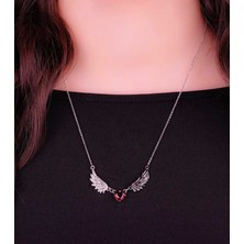 Dükkan Design Kırmızı Taşlı Lucifer Kolye