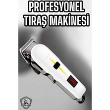 Tıraş Makinesi Profesyonel Saç ve Sakal Kesme Milim Ayarlı Dijital Göstergeli