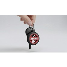 Ümraniye 3D Ducati Logolu Lastik Jant Detaylı Motosiklet Anahtarlığı