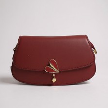 Rosa Çanta Kapaklı Kalp Tokalı Omuz Asklı Kadın Çantası