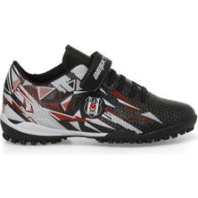 Beşiktaş Estes F 4pr Siyah Erkek Çocuk Halı Saha Ayakkabısı 36-39 Arası Bağcıklıdır