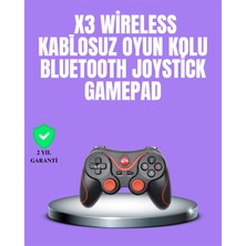 Nilavia Android Uyumlu Gamepad X3 Game Stick Oyun Kolu Bluetooth Bağlantılı - AL002A-620OS3