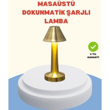 Epilons Şarjlı Masa Lambası 3 Işık Modu Kademesiz Karartma Metal Gövde