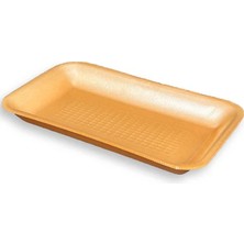Samfa Köpük Tabak 2000 Gr. 50 Adet Turuncu Servis Et Kıyma Saklama Tepsi Tabak -265X175X35MM.