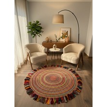 Rose'n Home JÜT-RV410 Elde Dokuma Doğal Jüt Hasır Halı