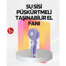 Nilavia Şarjlı Su Buharlı El Vantilatörü – Taşınabilir Serinletici Fan - AL002A-61X4J6